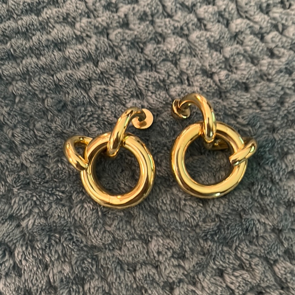 ELLERY gold soul knot earrings